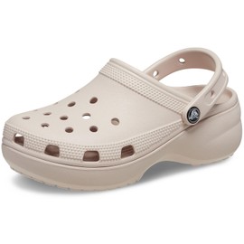 Crocs Womens Classic Platform Clog, Quartz, 6