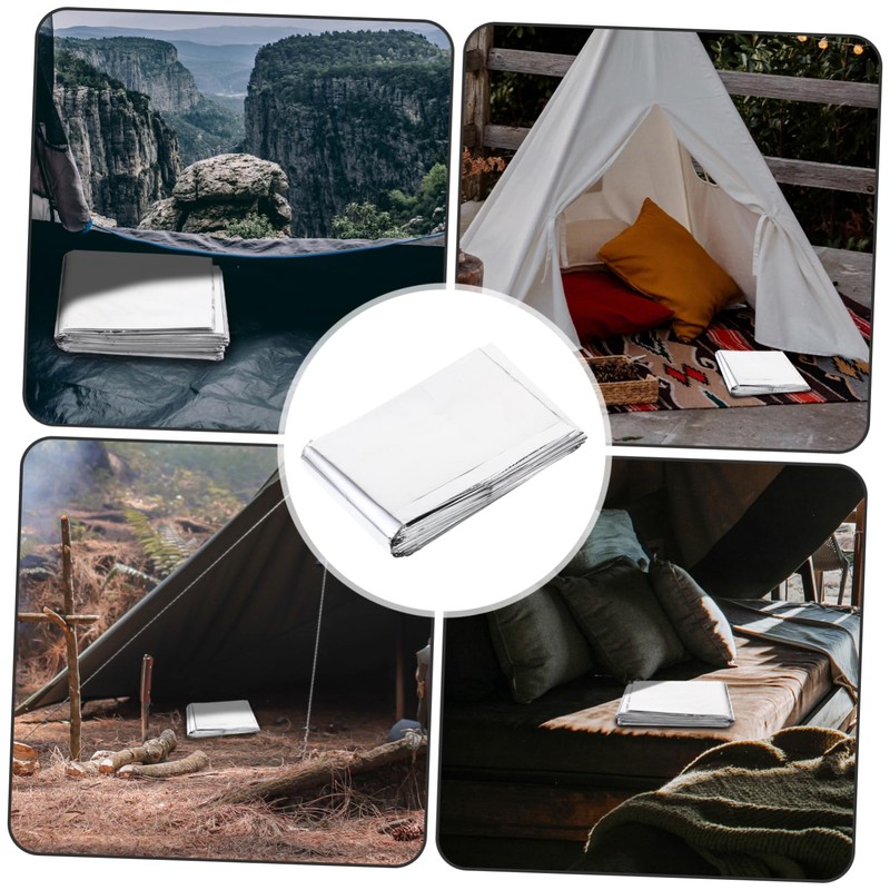 Mipcase Waterproof Foil Blanket 210x130cm Thermal Reflective Emergency Survival Aid