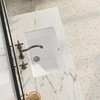 SmartSylva 21" Rectangular Undermount Bathroom Sink, Porcelain Ceramic Lavatory Vanity