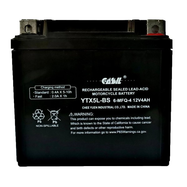 Casil YTX5L-BS Motorcycle Battery for KTM 520CC E/XC 2000 -