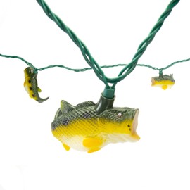 Rivers Edge Products 10-Foot LED String Lights, 10-Bulb Decorative Fairy Lights with 2 Extra Bulbs, Hanging Lights for Bedroom, Patio, or Deck, Indoor or Outdoor Home Decor, Bass