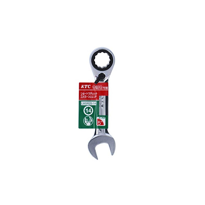 Kyoto Tools KTC Gear Wrench, 13° S Combination LMSR2S-14-F