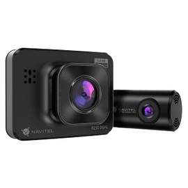 NAVITEL R250 Dual Front & Rear Dashcam | Full HD Car Dashboard Front Video Camera with Built-in Screen | Additional Rear Camera | Wide Angle, Night Vision, Impact Sensor & Parking Mode