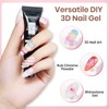 MIZHSE 3D Nail Gel Clear Sculpting Gel for Nail Art