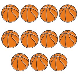 10pcs Basketball Pin Badge Set Sport Team Logo Lapel Brooch Backpack Scarf Backpack Decoration