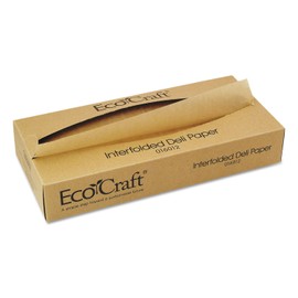 Bagcraft BGC016012 EcoCraft Interfolded Soy Wax Deli Sheets 12 x 10 3/4 500/Box 12 Boxes/Carton