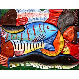 Fish Art 504 Piece Jigsaw Puzzle 16" X 20"