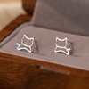 KASFREE 925 Sterling Silver Cat Earrings for Women Paw Print