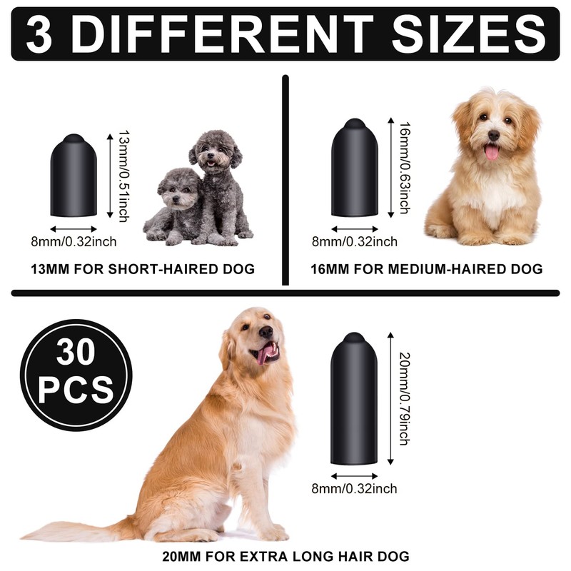 30pcs Dog Shock Collar Rubber Tips, Rubber Tips Dog Shock