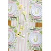 Pink Gold Striped Table Runner - Disposable Paper Table Runner