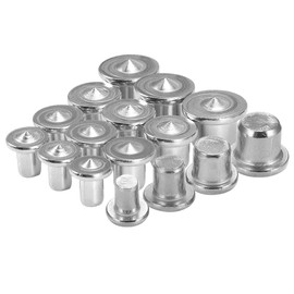 Mesee Dowel Centre Point Set, Drill Dowel Pin Centre Points Wood Dowel Tenon Centers Points Pins Marker Drill Center Woodworking Alignment Tool for Accurate Drilling 6mm 8mm 10mm 12mm