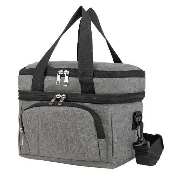 15L Kleine Kühltasche - Kühltasche Faltbar mit Isolierung Lunchtasche 29x20x22cm