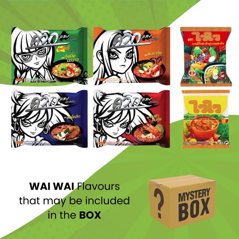 High Class Grass Wai Wai Noodles and Mama Ramen Thai