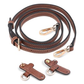 GlasFlength Shoulder Strap for Longchamp Bags, Leather Shoulder Strap for Handbags, Bag Strap, Original Bag Strap, No-Punch, Adjustable Replacement Shoulder Strap for Shoulder Bags, Handbags
