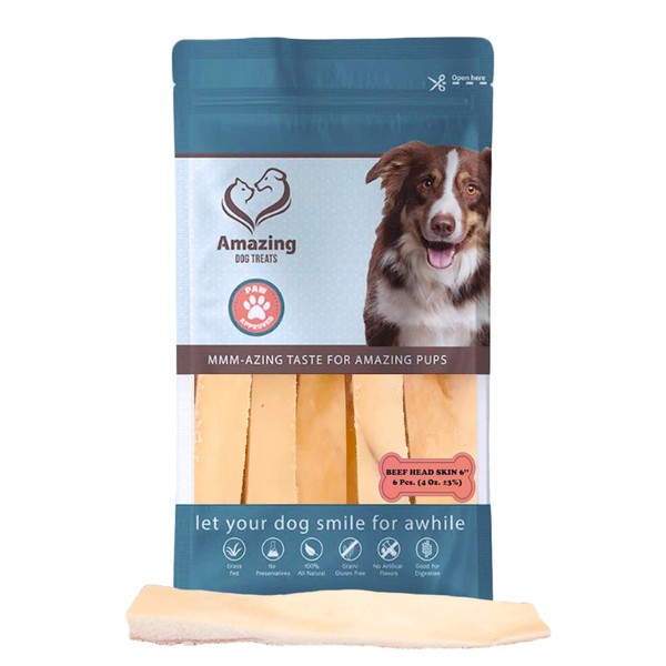 Amazing Dog Treats - Beef Cheek Strips Premium Dog Chew