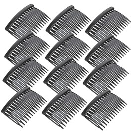 Beavorty Pack of Plastic Side Hair Combs Easy Use for Girls Long Short Hair Scalp Stylish Hairdressing Tool