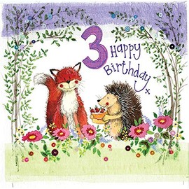 Alex Clark Happy 3rd Birthday Woodlands Animals Card