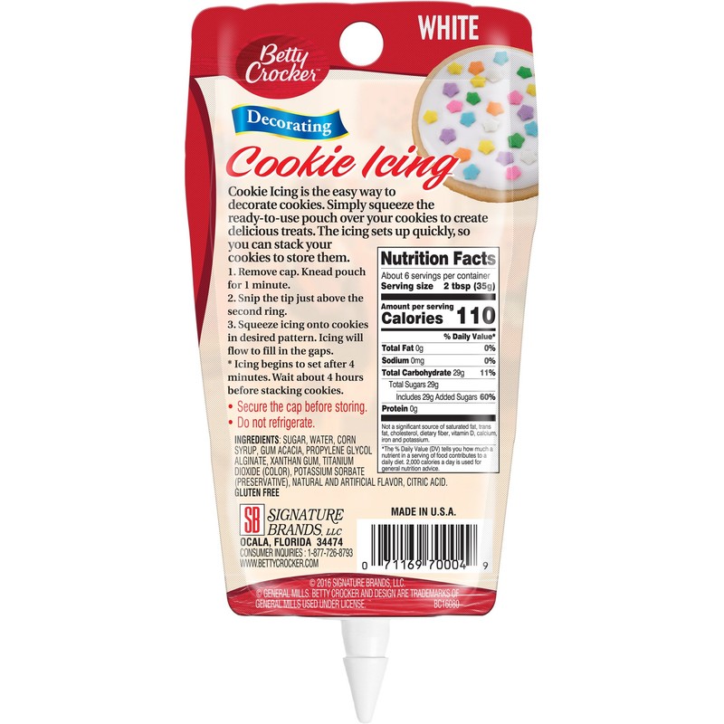 Betty Crocker Cookie Icing, White, 7 oz