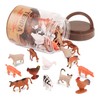 Terra by Battat – 60pcs Farm Animals Toy Tube –