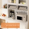 Yeyawomy 71 Inch Tall Pantry Storage Cabinet, Kitchen Pantry Cabinet