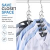 10 Pcs Clothing Chain Hanger Set, Closet Organizer, Metal Hanger