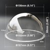 UQISOVI 6 Inch Acrylic Clear Plastic Security CCTV Camera Dome