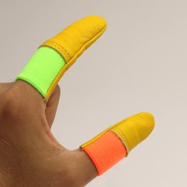 WINCESS Finger Sack, Cowhide Leather (1 Piece), Safe, Protection, Fingertip Protection, Fingertip Cover, Thumb, Index Finger, Wool Felt Needle, Needle, Silversmith, Dental Technician, DIY, Outdoor