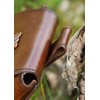 Battle-Merchant Belt Bag Leather Bag with Celtic Decorative Fittings, brown