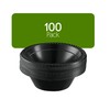 PLASTICPRO 100 PCS Black Plastic Bowls Light Weight 12 oz