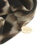 Vingtaine HS-123-BE Leopard Pattern Scrunchie, Leopard Pattern, Easy Hair Accessory,