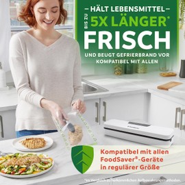 FoodSaver Vacuum Sealer Bags | Recycled and Reusable Food Bags | Keep Food Fresh up to 5x Longer | BPA Free | 36 Bags for Freezer and Cooking (20 cm x 2 cm, 0.94 L)