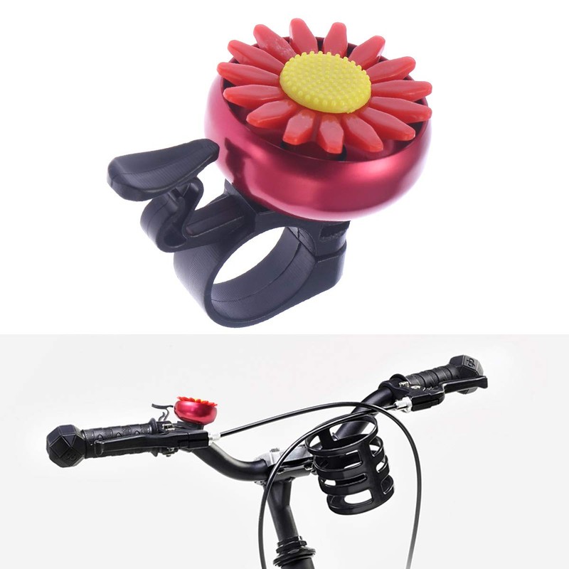 Vorcool Sunflower Shaped Children's Bicycle Cycling Bell Handlebar Ring Ringer