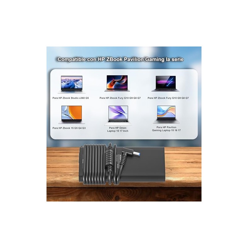 150W Cargador Compatible con HP ZBook Studio OMEN Pavilion Game