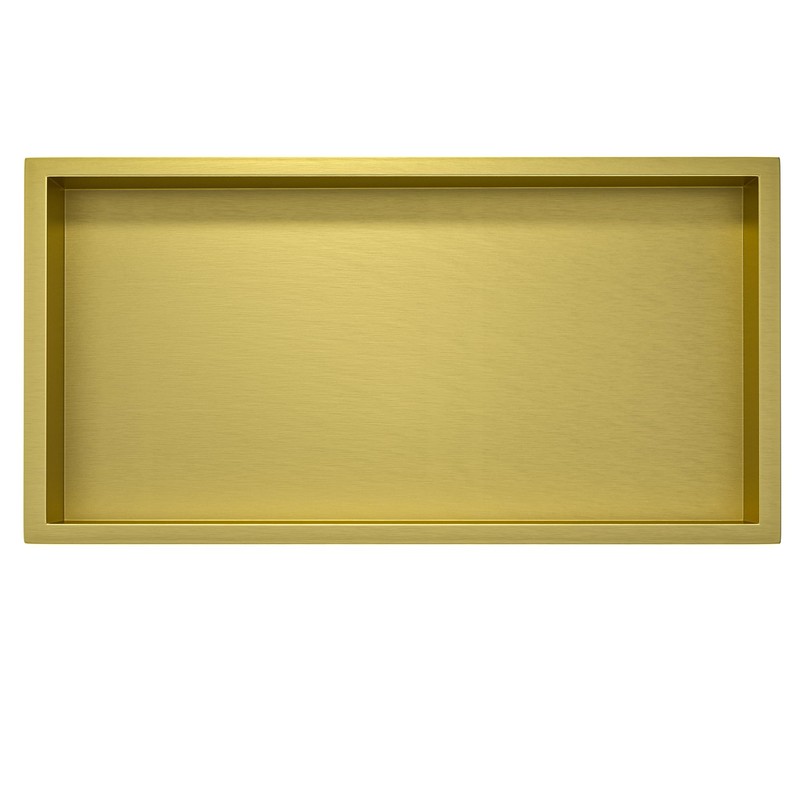Bernkot Stainless Steel Shower Niche 24" X 12" Gold No
