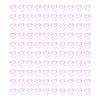 100pcs Paper Clips Portable Mini Electroplating Purple Cute Radish Shape