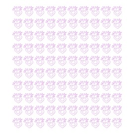 100pcs Paper Clips Portable Mini Electroplating Purple Cute Radish Shape Metal Paper Clips for Office