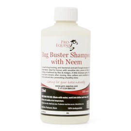 Bug Buster Neem Horse Shampoo, 250 ml, Natural Plant Based Formula For Skin And Coat Health.
