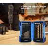 MACXCOIP Cobalt Drill Bit Set, 15Pcs M35 High Speed Steel