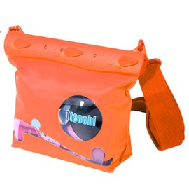 Tonna Waterproof Bag, Fully Waterproof, Waterproof Pouch, 6 Colors, International Protection Rating, IPX8, Underwater Depth of 65.6 ft (20 m), PVC Material, For Sea Bathing, Fishing, Pool, Diving, Outdoors, Shoulder Bag, Size M (Orange)