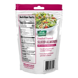 Fresh Gourmet Sliced Almonds | Toasted Flavor | 3.5 Ounce, Pack of 9 | Crunchy Snack and Salad Topper