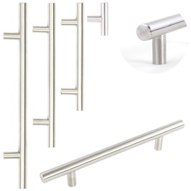 Dihl Pack of 4 Modern Silver 96mm Centre-to-Centre T-Bar Kitchen Handle - 150mm Overall Length, Sleek and Sturdy Cabinet Drawer Pull for Contemporary Home Décor, Easy Installation, 4 PCS