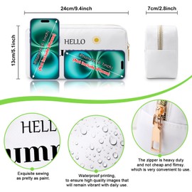 Summer Holiday Gifts for Women Makeup Bag Summer Lover Gift for Friend Travel Trip Gifts Cosmetic Bag Girls Weekend Gifts Summer Themed Gifts Travel Pouch Beach Vacation Gifts Birthday Graduation Gift