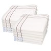 Betz Men's Fabric Handkerchiefs, Pack of 12, 100% Cotton, Size