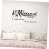 COHEALI Musical Note Wall Sticker Removable Decal for Bedroom Living