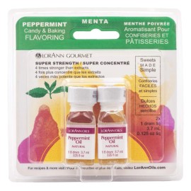 LorAnn Peppermint Oil Natural 1 dram 0.125 oz (4 Pack)