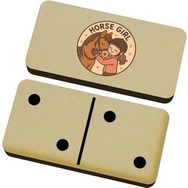 Azeeda 'Horse Girl' Domino Set & Box (DM00049256)