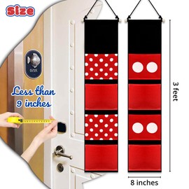 Ohjijinn 2Pcs Fish Extenders Cruise Gifts Hanger with 4 Pockets Canvas Fish Extenders Hanger Easily Customize Cruise Door Decorations for Gift Exchanges