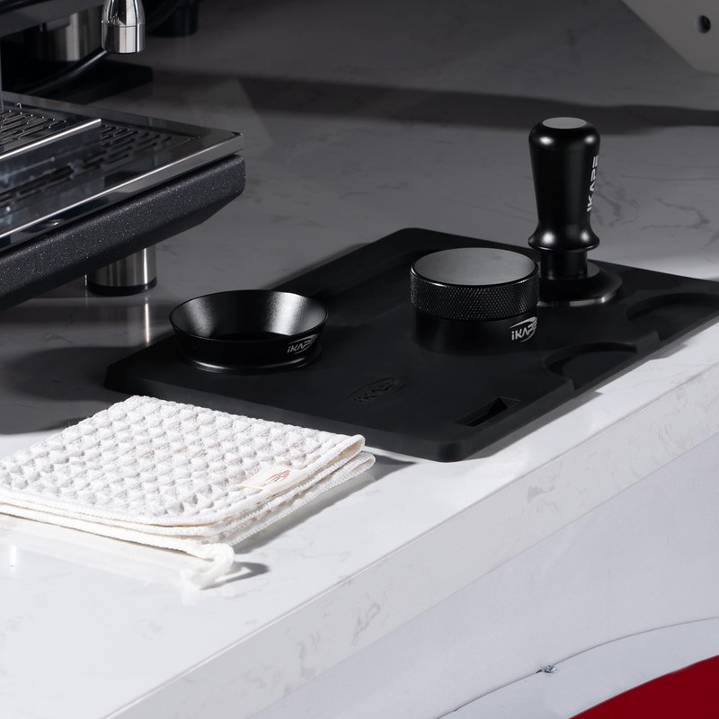 IKAPE 58MM Espresso Tamper Kit Black 6 IN 1, Coffee