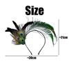1 Piece Peacock Feather Headband, Retro Headband, Masquerade Accessories, Ele