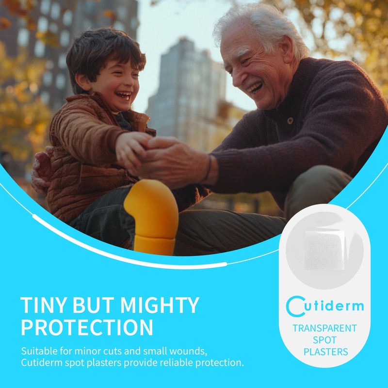 Cutiderm Transparent Small Round Spot Plasters 22 x 22mm 200